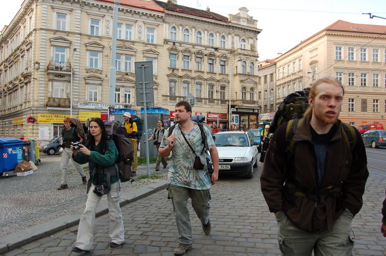 Cestou na Vršovické nádraží.