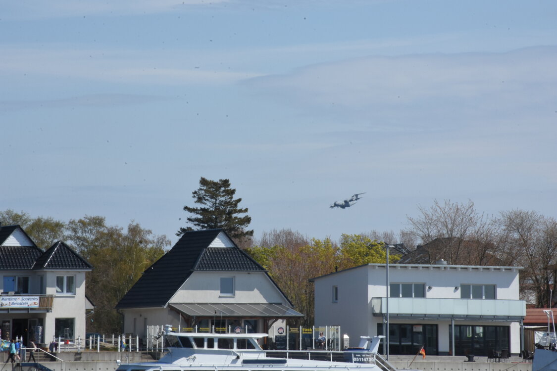 Obrátka Airbusu nad Peenemunde.