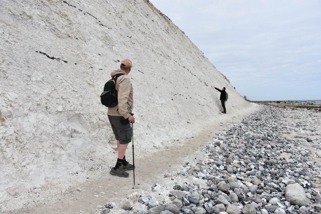 Geologický průzkum, křída a pazourky.