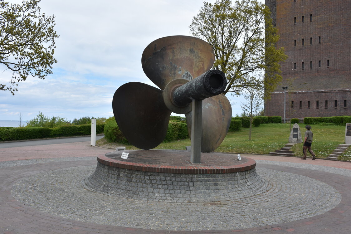 Lodní šroub v Laboe Naval Memorial.