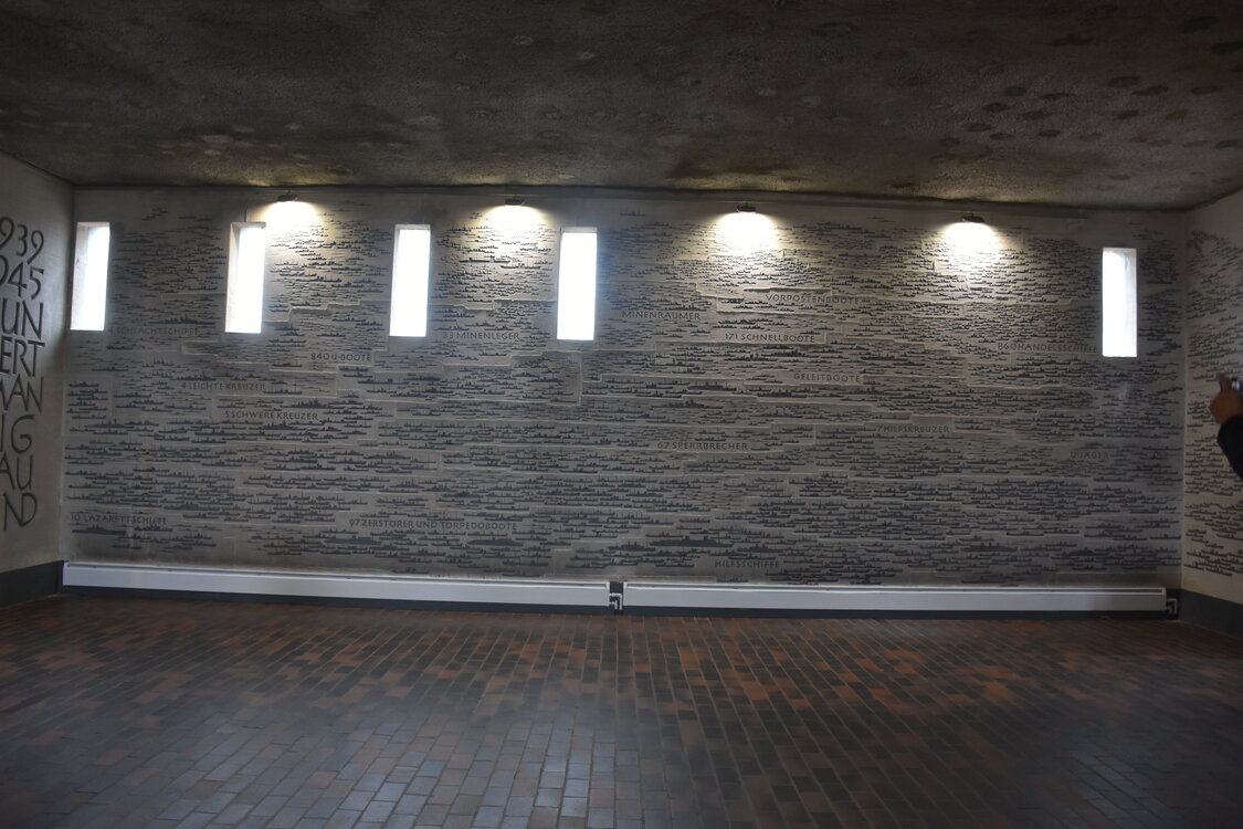 Interiér Laboe Naval Memorial.