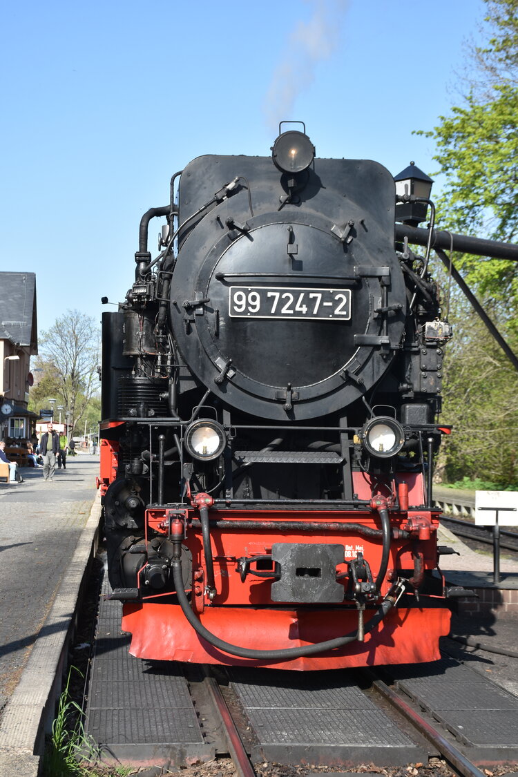 Mašinka v pohoří Harz.