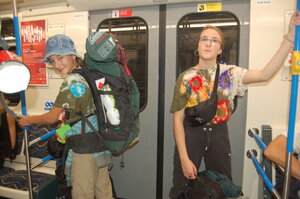 V Budapešťském metru.