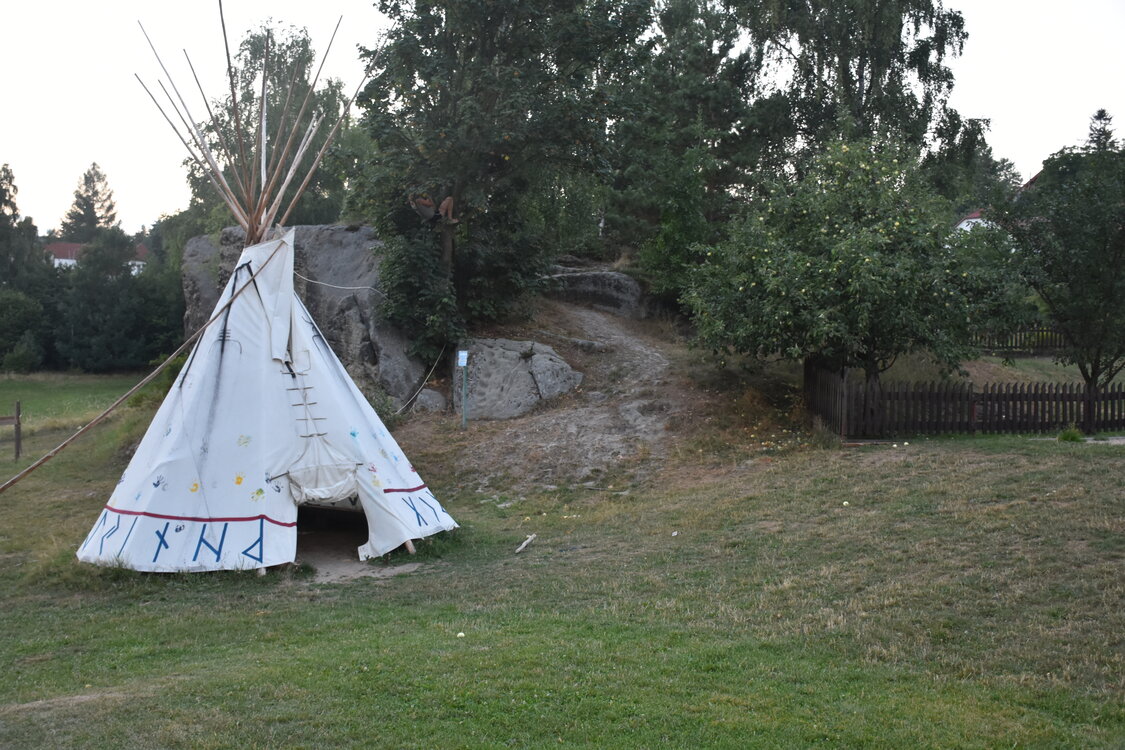 Teepee v Budislavi.